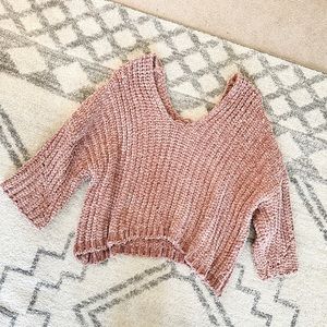 Chunky Mauve Sweater Small